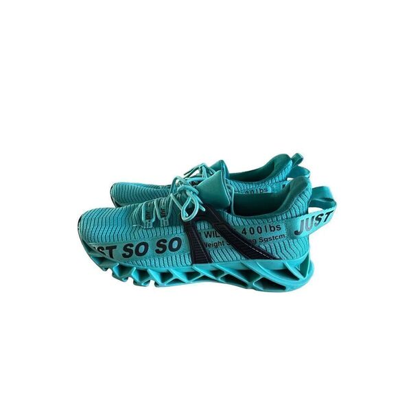 Just SOSO Men's Green Synthetic Lace Up Low Top Athletic Running Shoes US 9 - Picture 3 of 5